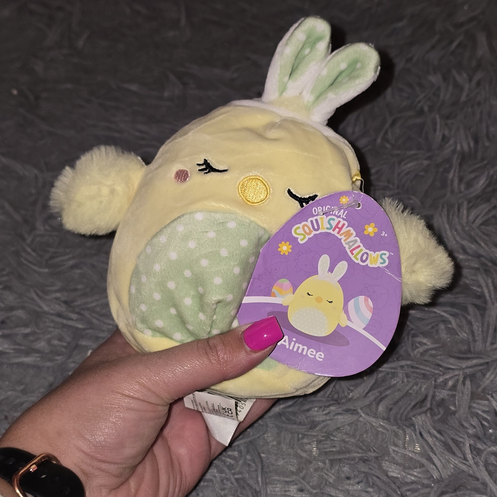 SQUISHMALLOW PLUSH! 5in Aimee The Yellow Chick (EASTER EXCLUSIVE) NWT